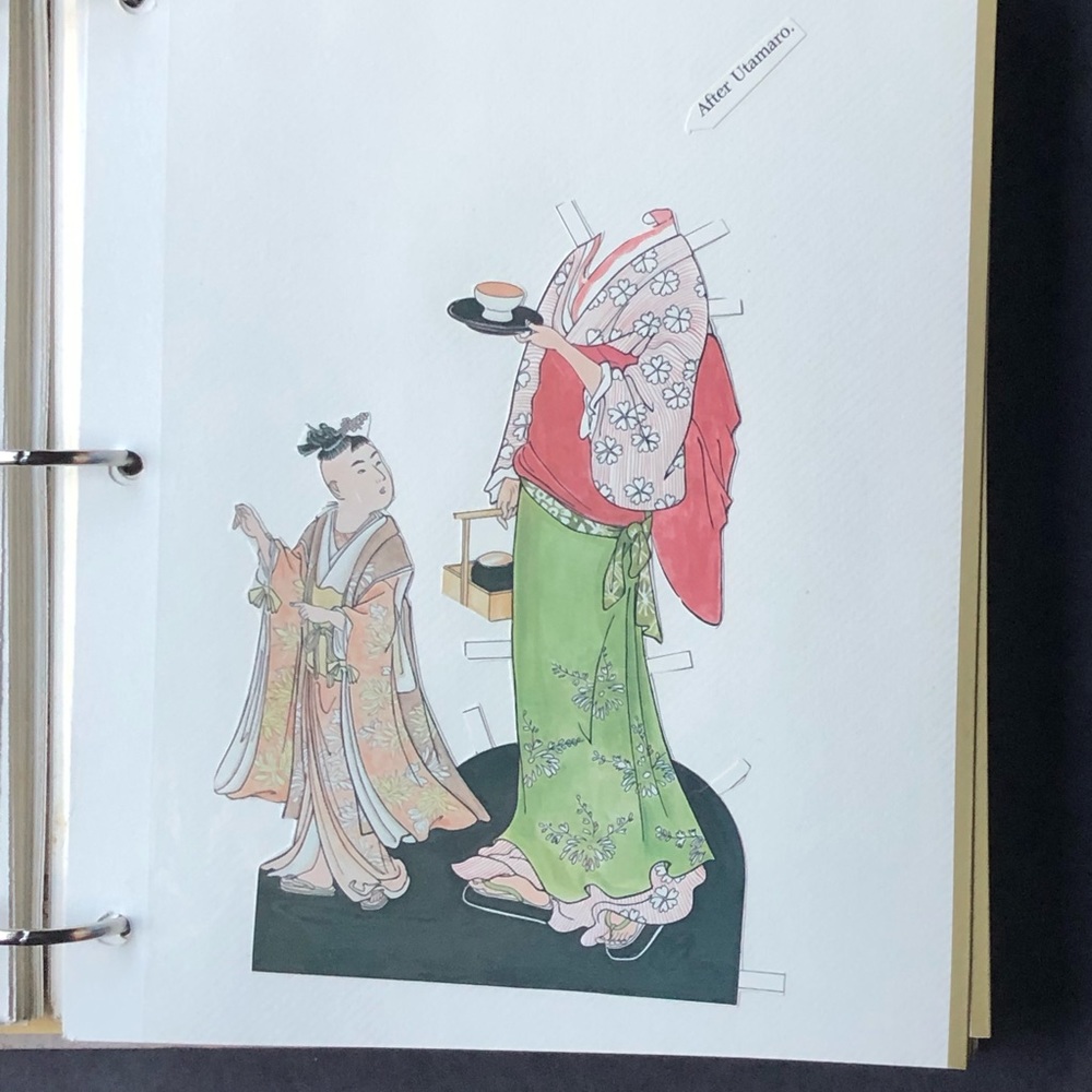 Pre Cut Japanese Kimono Paperdolls